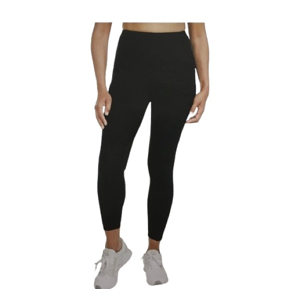 NWT Danskin Black Ultra High Rise Soft Brushed Ankle Active 7/8 Legging Tight XS - Picture 1 of 5